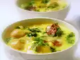 Recipe Couple of awards & gram flour dumplings in spicy yogurt sauce (punjabi kadi pakora)