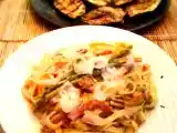 Recipe Fettuccine with mascarpone and chorizo
