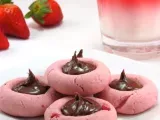 Recipe Strawberry-nutella thumbprint cookies [eggless recipe]
