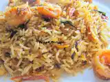 Recipe Hyderabadi prawn biryani / prawn dum biriyani