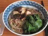 Recipe A quick and easy soup {miso soup with soba noodles or mung bean noodles}