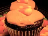 Recipe Chocolate pumpkin cupcakes with pumpkin cream cheese frosting