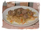 Recipe Chicken sausage with a quick homemade sauerkraut