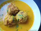 Recipe Pakoda kurma/pakora korma( chickpea flour fritters in coconut curry).