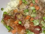 Recipe Mid-week dinner idea : sausages with creamy lentils
