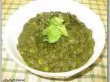 Recipe Palak Mutter Gravy (Spinach and Green Peas Gravy)