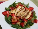 Recipe Spinach-strawberry salad w/ orange-dijon dressing