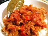 Recipe Bacalhau (dried cod fish) con olive oil and tomato