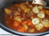 Recipe Pork Afritada with Saging na Saba