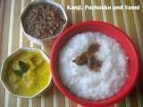 Recipe Kanji and Muthira Puzhukku/ Rice Gruel and Horsegram Curry