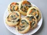 Recipe Spinach and Cheese Puff Pastry Pinwheels for Team India