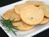 Recipe Rosemary Parmesan Shortbread (Low Carb and Gluten Free)