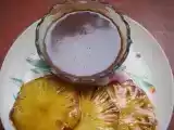 Recipe Grilled pineapple with chocolate sauce