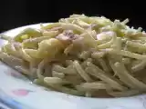 Recipe Pasta with ham and cream sauce