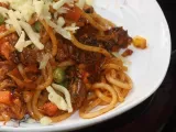 Recipe Spaghetti in belacan (shrimp powder)sardine sauce