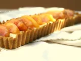 Recipe Mascarpone nectarine tart with smoky almond crust
