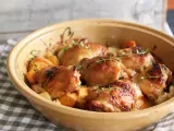 Recipe Honey mustard chicken with sweet potatoes