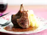 Recipe Lamb chops with red currant and mustard sauce