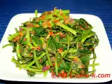 Recipe Stir-fried sweet potato leaves in chilli