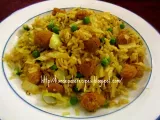 Recipe Cabbage soya chunks fried rice