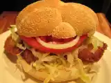 Recipe Pork schnitzel sandwich with hot chili mayo