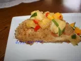 Recipe Crusted baked talipia with pineapple mango salsa