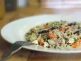 Recipe Cauliflower rice with lentils and shiitake mushrooms