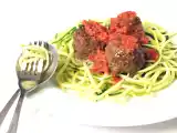 Recipe Zucchini - 'spaghetti' and meatballs