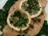 Recipe Chicken limone with spinach and caper cream sauce