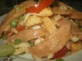 Recipe Chicken salami and vegetable salad