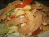 Recipe Chicken salami and vegetable salad