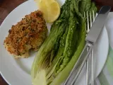 Recipe Parmesan chicken with roasted romaine lettuce