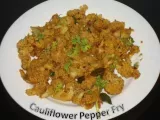 Recipe Cauliflower pepper fry