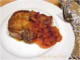 Recipe Roasted pork chops with apple chutney