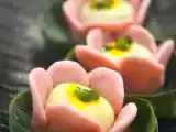 Recipe Aataa diye Phool Sondesh/Custard Apple flavoured Flower Sandesh