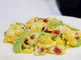 Recipe Bitter melon scrambled eggs with chinese sausage ( 苦瓜腊肠炒蛋 )