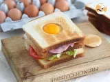 Recipe Club sandwich with an egg - video recipe!