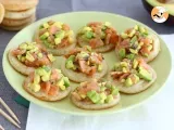 Recipe Avocado and salmon blini appetizer