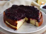 Recipe Condensed milk cheesecake and its berry purée