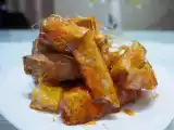 Recipe Yummy crystallized yam sticks with sesame seeds ( 麦芽糖拔丝芋头 )