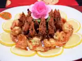Recipe Cny crispy yuan yang wasabi prawns