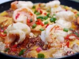 Recipe Delicious hotplate tofu with prawns