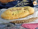 Recipe Fougasse with bacon and onions
