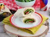 Recipe Spinach, ham and cheddar wraps