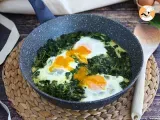 Recipe Creamed spinach with eggs