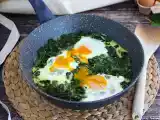 Recipe Creamed spinach with eggs