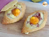 Recipe Egg Boats with Munster cheese