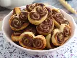 Recipe Puff pastry palmiers with chocolate spread
