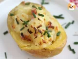 Recipe Stuffed potatoes with bacon and cheese