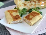 Recipe Stuffed crepes with béchamel sauce and ham